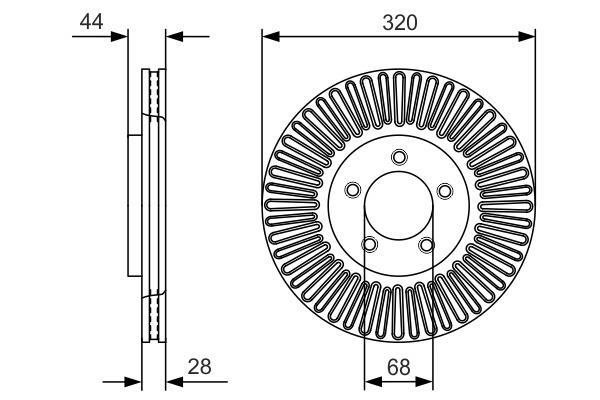 Discos de freno BOSCH ref. 0 986 479 D19