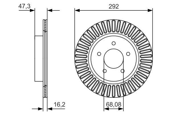 Discos de freno BOSCH ref. 0 986 479 D20