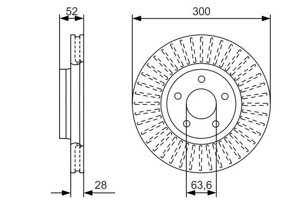 Discos de freno BOSCH ref. 0 986 479 D38
