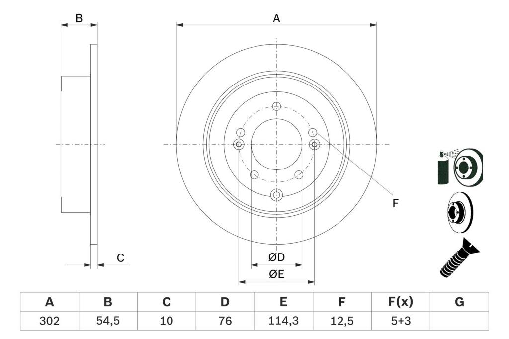 Disques de frein BOSCH 0 986 479 E43