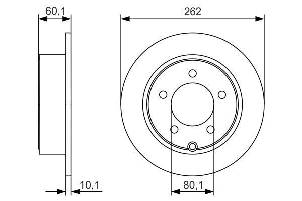 Disques de frein BOSCH ref. 0 986 479 R05