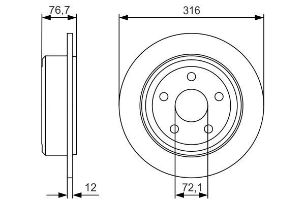Disques de frein BOSCH ref. 0 986 479 R08