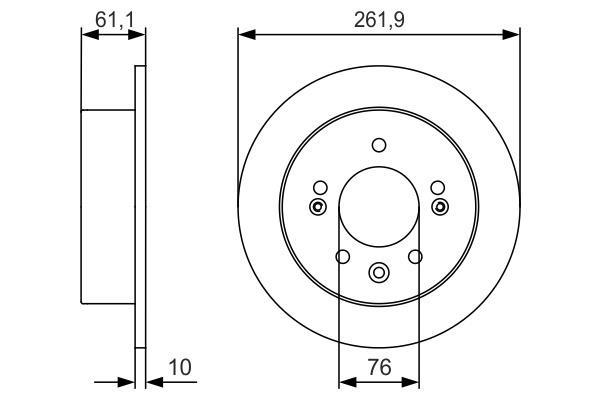 Disques de frein BOSCH 0 986 479 R09