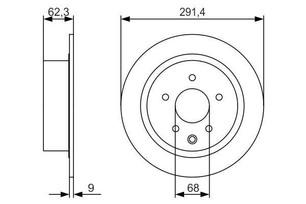 Disques de frein BOSCH ref. 0 986 479 R14