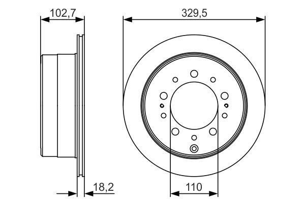 Disques de frein BOSCH ref. 0 986 479 R15