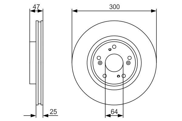 Disques de frein BOSCH ref. 0 986 479 R24