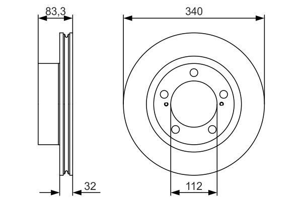 Disques de frein BOSCH ref. 0 986 479 R29