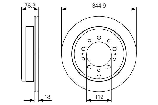 Disques de frein BOSCH ref. 0 986 479 R32