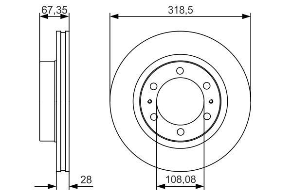 Disques de frein BOSCH 0 986 479 R46