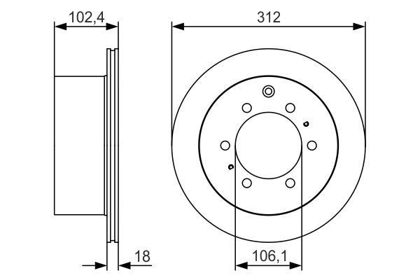 Disques de frein BOSCH ref. 0 986 479 R57