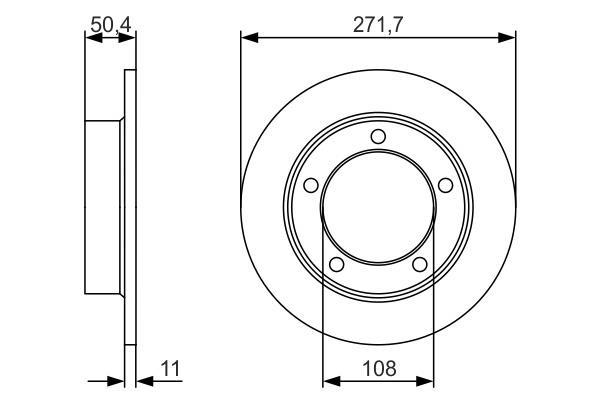 Disques de frein BOSCH ref. 0 986 479 R73