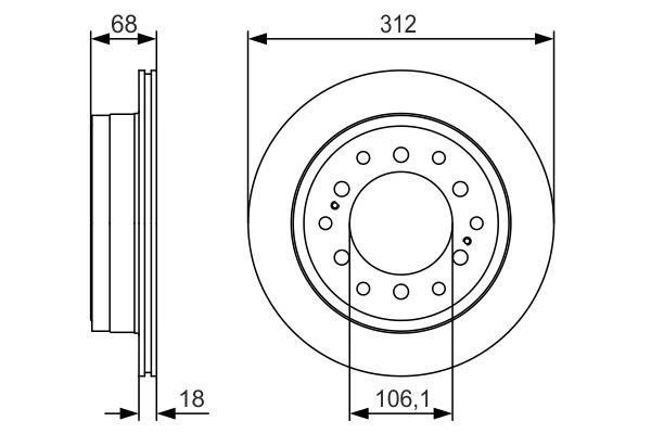 Disques de frein BOSCH ref. 0 986 479 S36