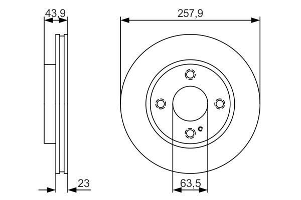 Disques de frein BOSCH ref. 0 986 479 S38