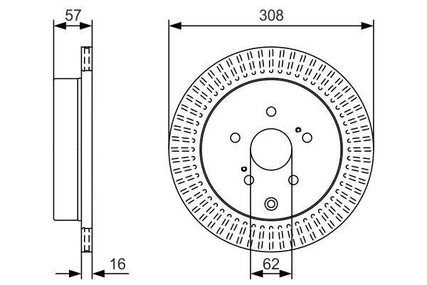 Disques de frein BOSCH 0 986 479 T16