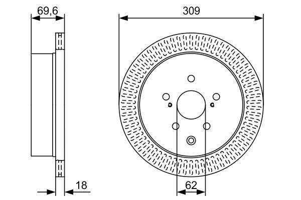 Disques de frein BOSCH 0 986 479 T57