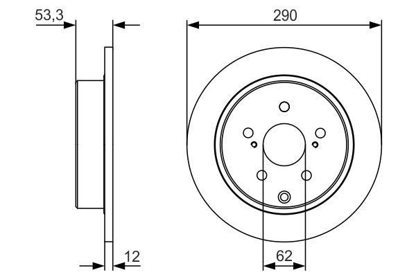 Disques de frein BOSCH 0 986 479 V25