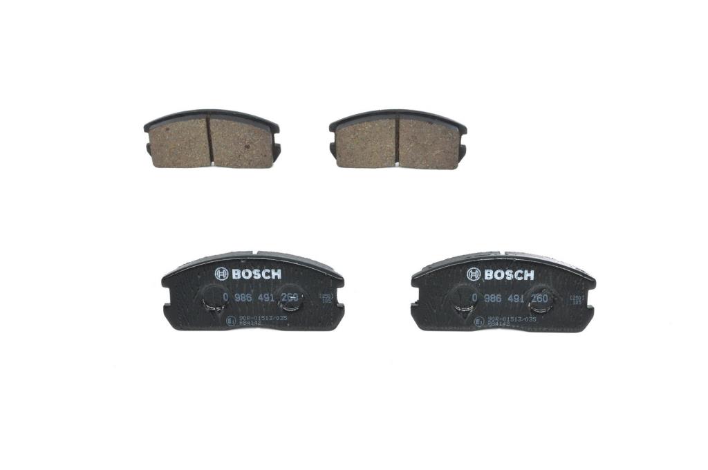 Jeu de 4 plaquettes de frein BOSCH ref. 0 986 491 260