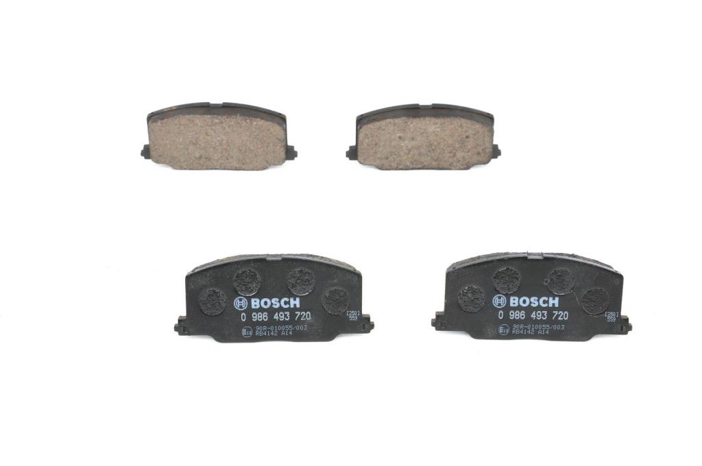Jeu de 4 plaquettes de frein BOSCH ref. 0 986 493 720