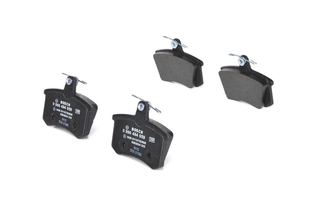Jeu de 4 plaquettes de frein BOSCH ref. 0 986 494 059