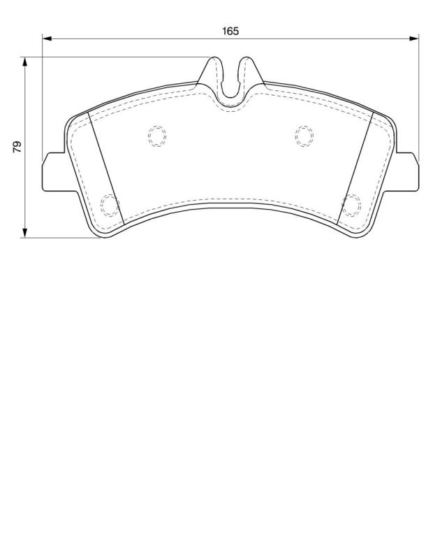 Jogo de 4 pastilhas de travão BOSCH ref. 0 986 494 122