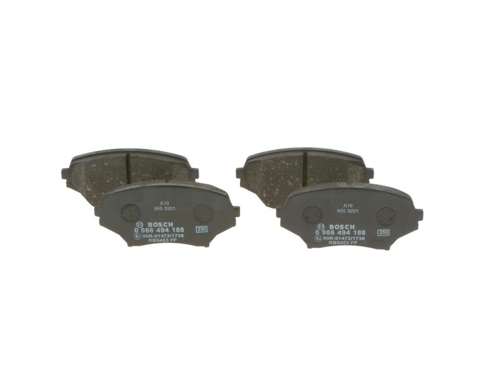 Jeu de 4 plaquettes de frein BOSCH ref. 0 986 494 188