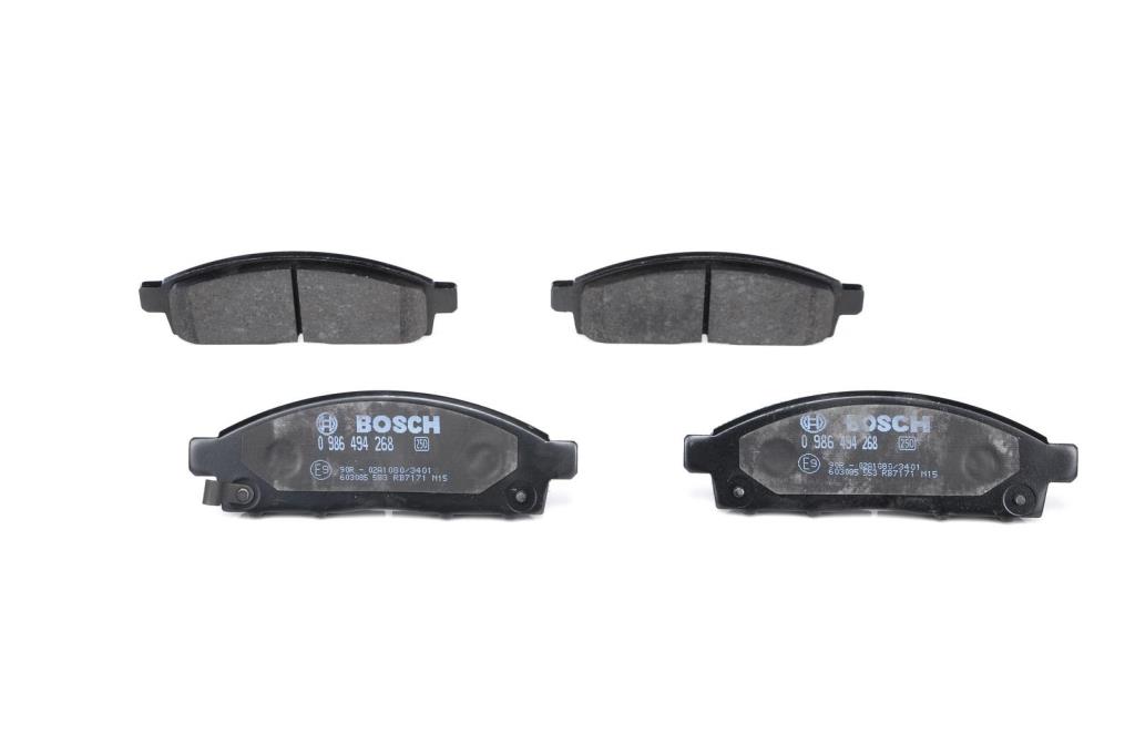 Jeu de 4 plaquettes de frein BOSCH ref. 0 986 494 268