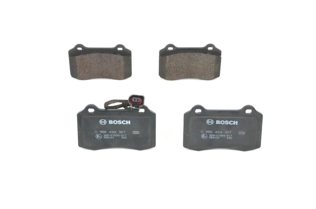 Jeu de 4 plaquettes de frein BOSCH ref. 0 986 494 367
