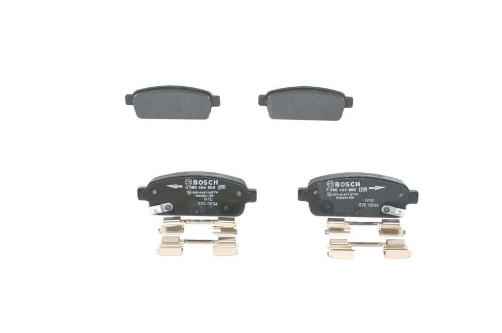 Jogo de 4 pastilhas de travão BOSCH ref. 0 986 494 666