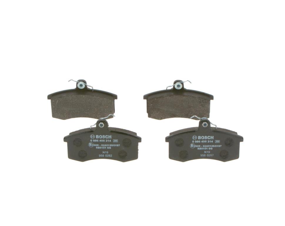 Jeu de 4 plaquettes de frein BOSCH ref. 0 986 495 214