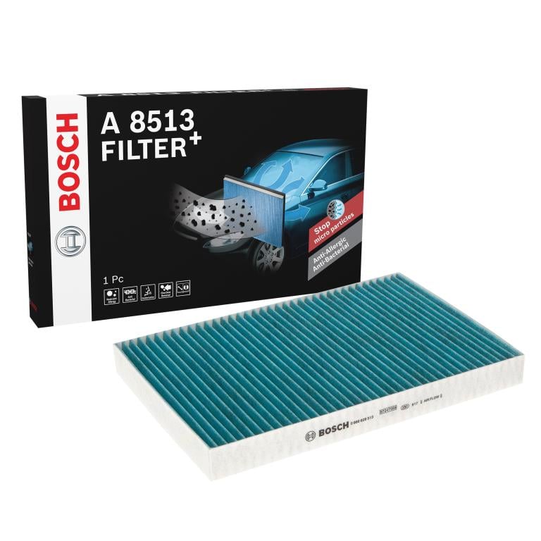 Filtre d'habitacle (Filtre à pollen) BOSCH A8513 - ref. 0 986 628 513