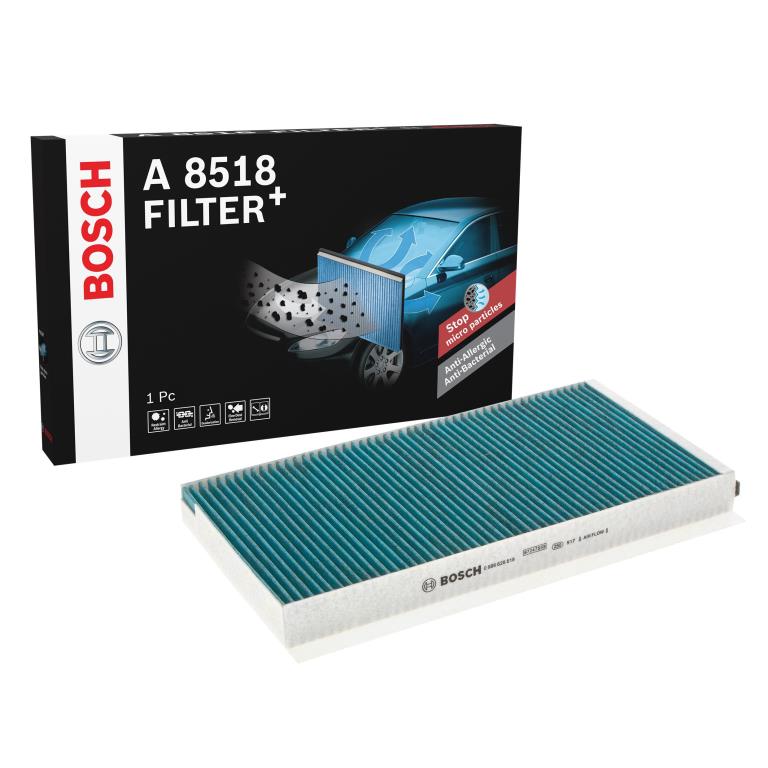 Filtre d'habitacle (Filtre à pollen) BOSCH A8518 - ref. 0 986 628 518