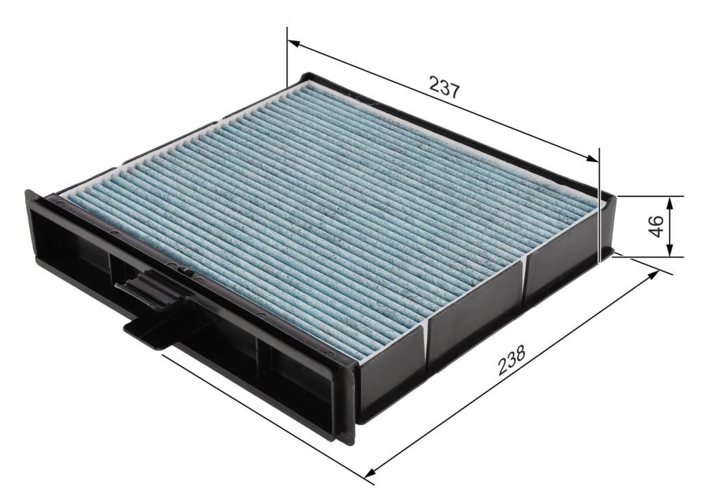 Filtre d'habitacle (Filtre à pollen) BOSCH A8527 - ref. 0 986 628 527