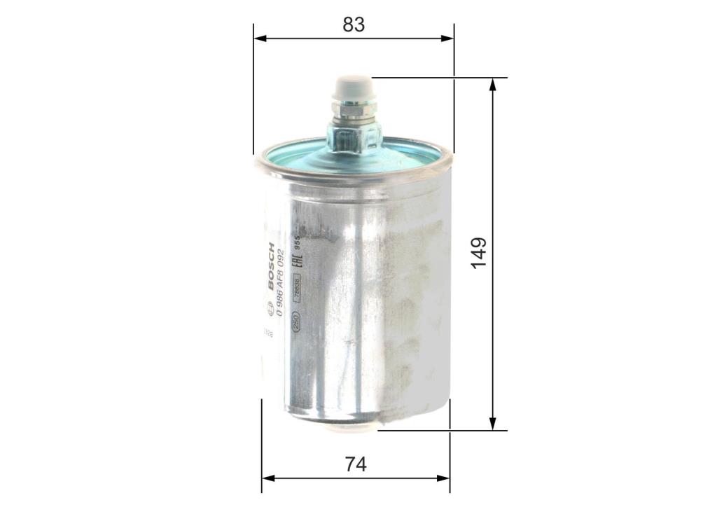 Filtre à carburant (Filtre à gasoil) BOSCH ref. 0 986 AF8 092