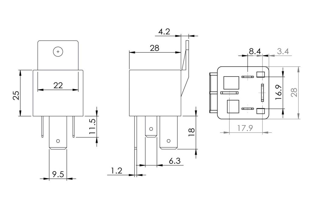 Relais BOSCH ref. 0 986 AH0 080