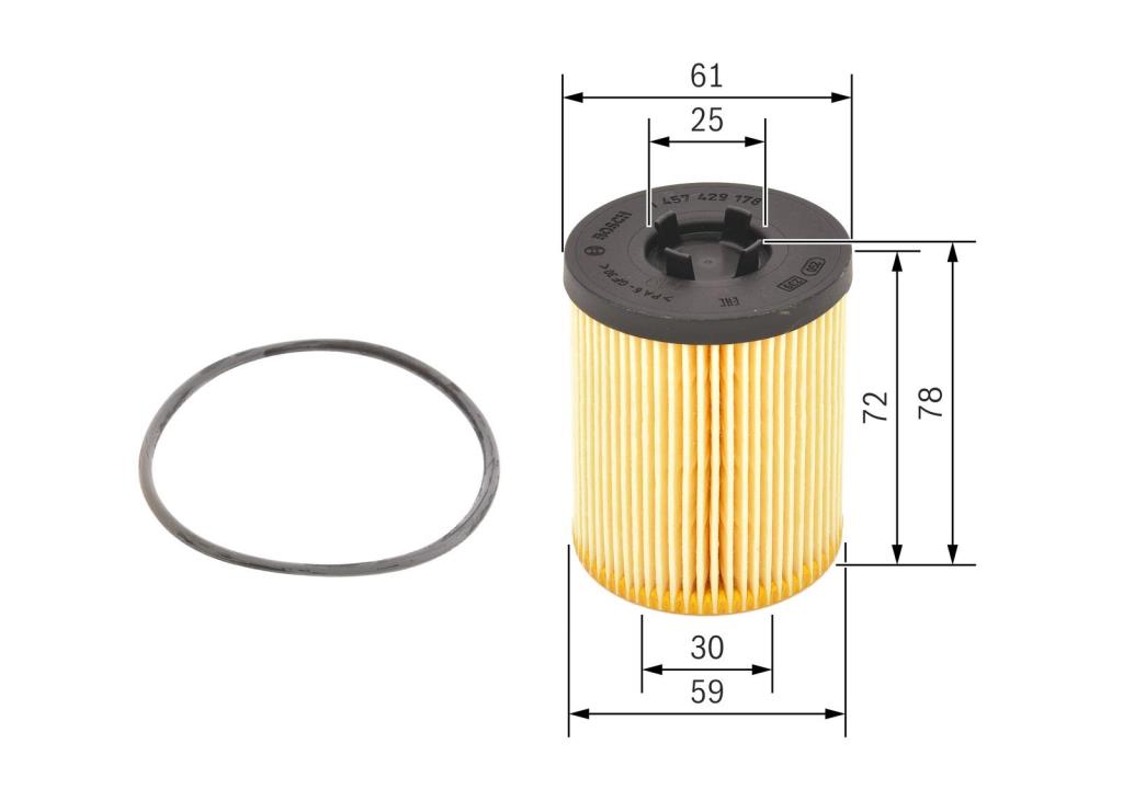 Filtro de aceite BOSCH ref. 1 457 429 178