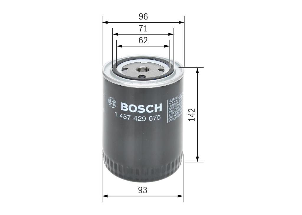 Filtre à carburant (Filtre à gasoil) BOSCH ref. 1 457 429 675