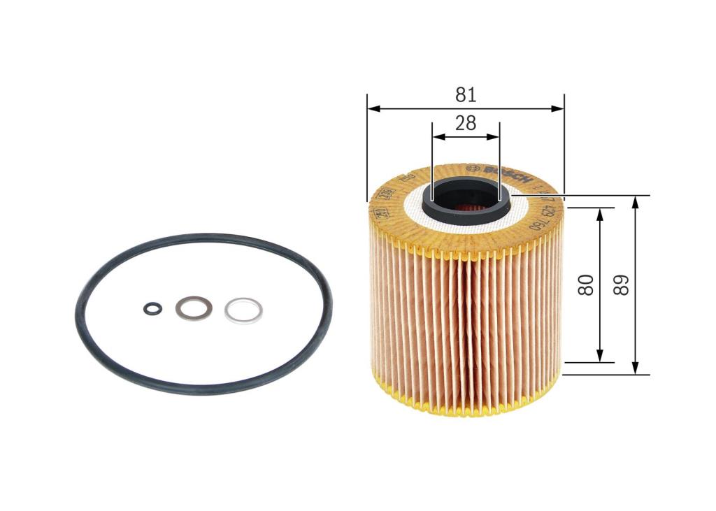 Filtro de aceite BOSCH 1 457 429 760