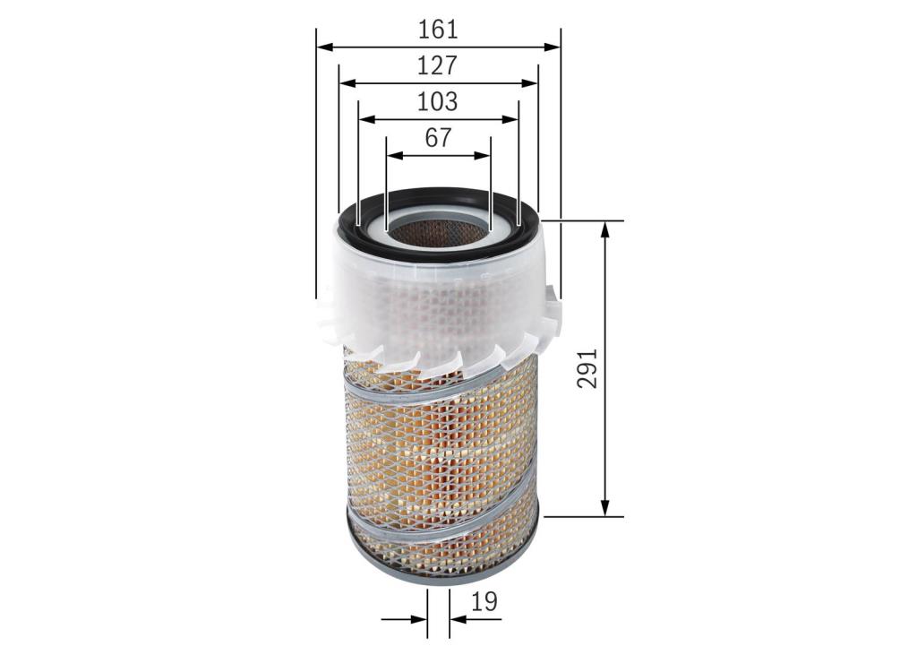 Filtro de ar BOSCH ref. 1 457 429 933