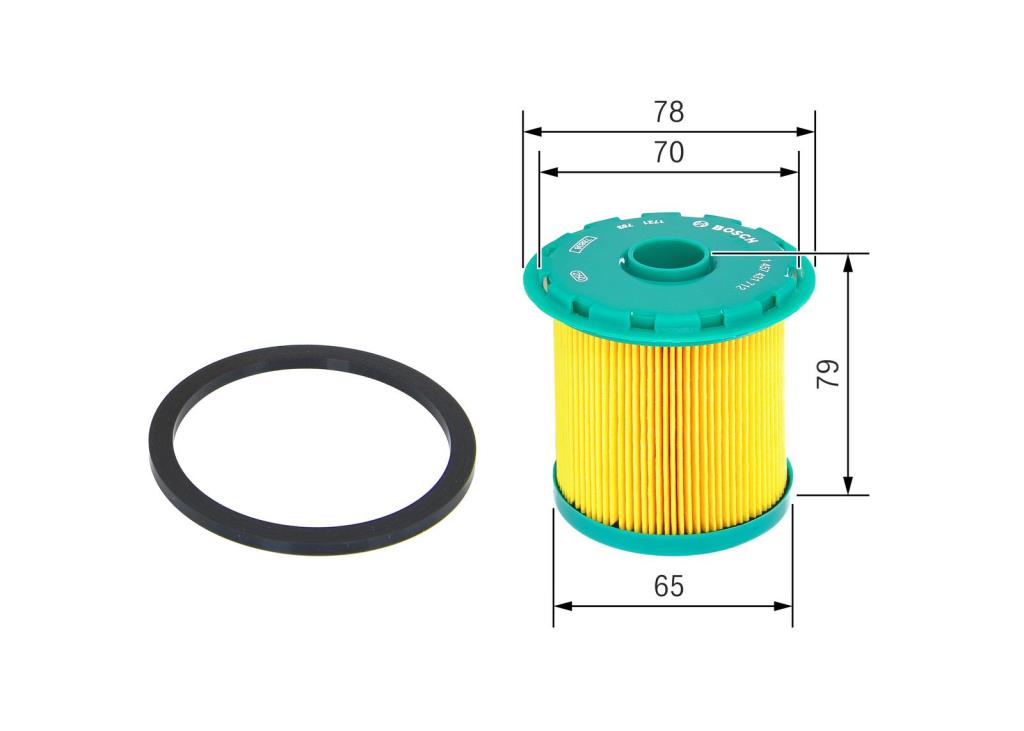 Filtre à carburant (Filtre à gasoil) BOSCH ref. 1 457 431 712