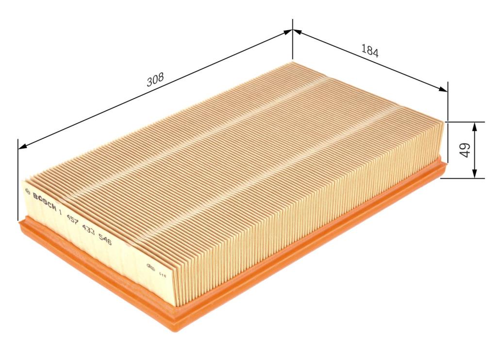 Filtre à air BOSCH ref. 1 457 433 546