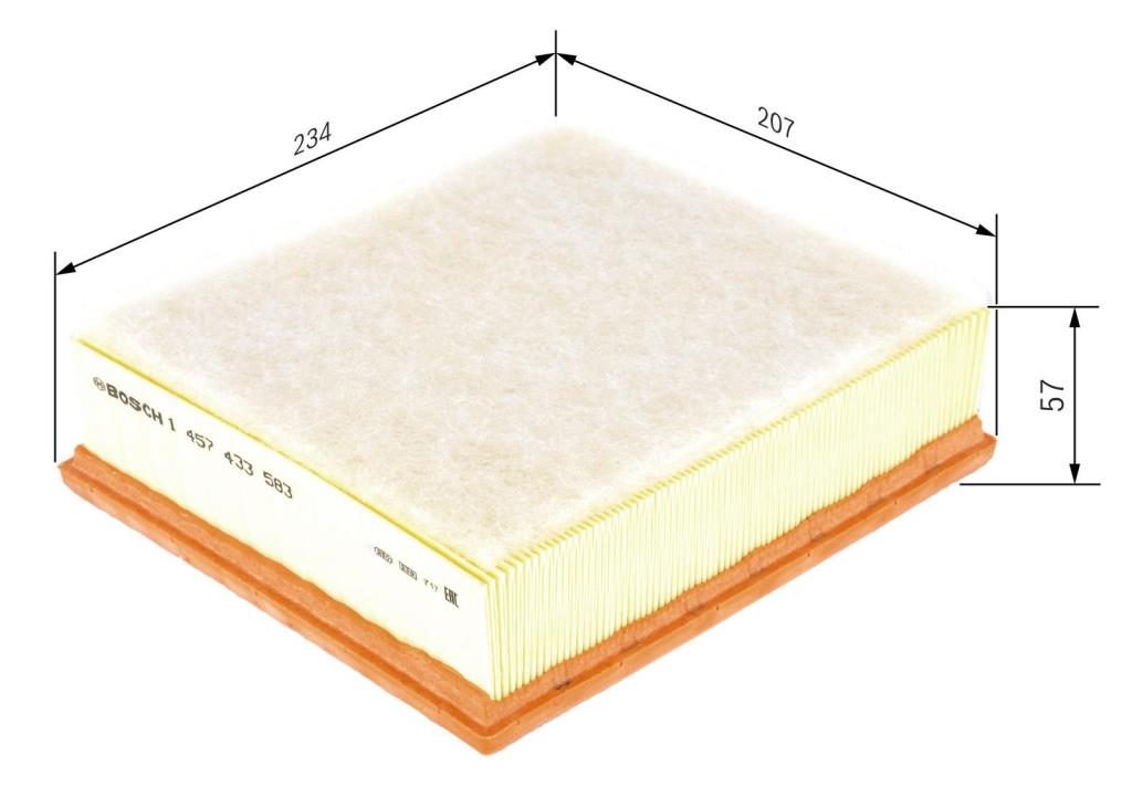 Filtre à air BOSCH ref. 1 457 433 583