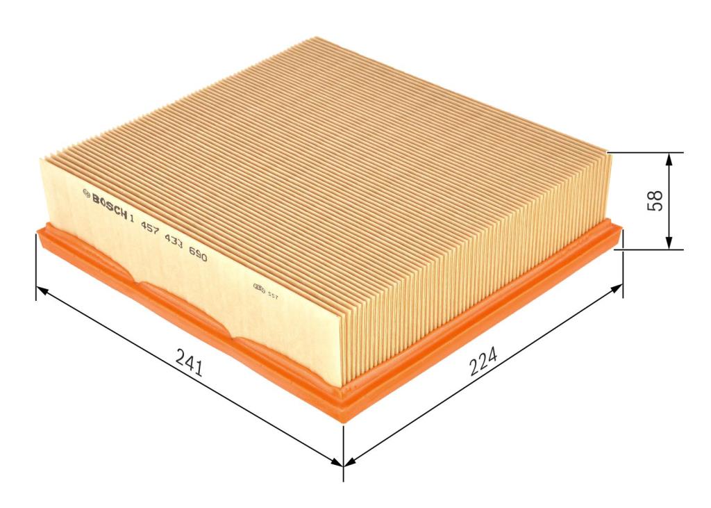 Filtre à air BOSCH ref. 1 457 433 690