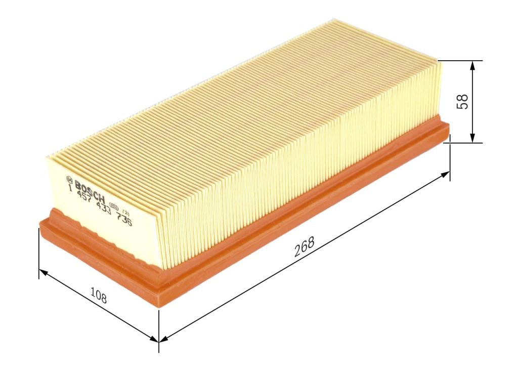 Filtre à air BOSCH ref. 1 457 433 736