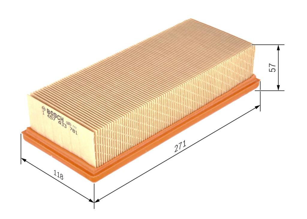 Filtre à air BOSCH ref. 1 457 433 781