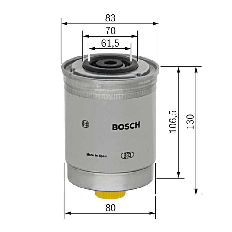 Filtre à carburant (Filtre à gasoil) BOSCH 1 457 434 103