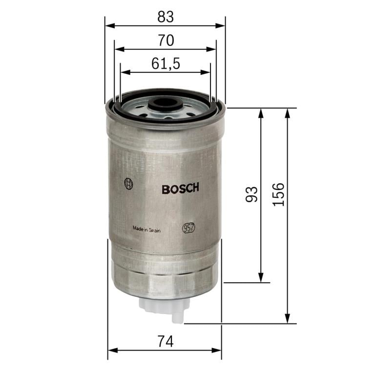 Filtre à carburant (Filtre à gasoil) BOSCH ref. 1 457 434 106