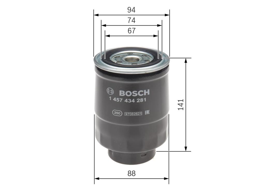 Filtro de combustível BOSCH ref. 1 457 434 281