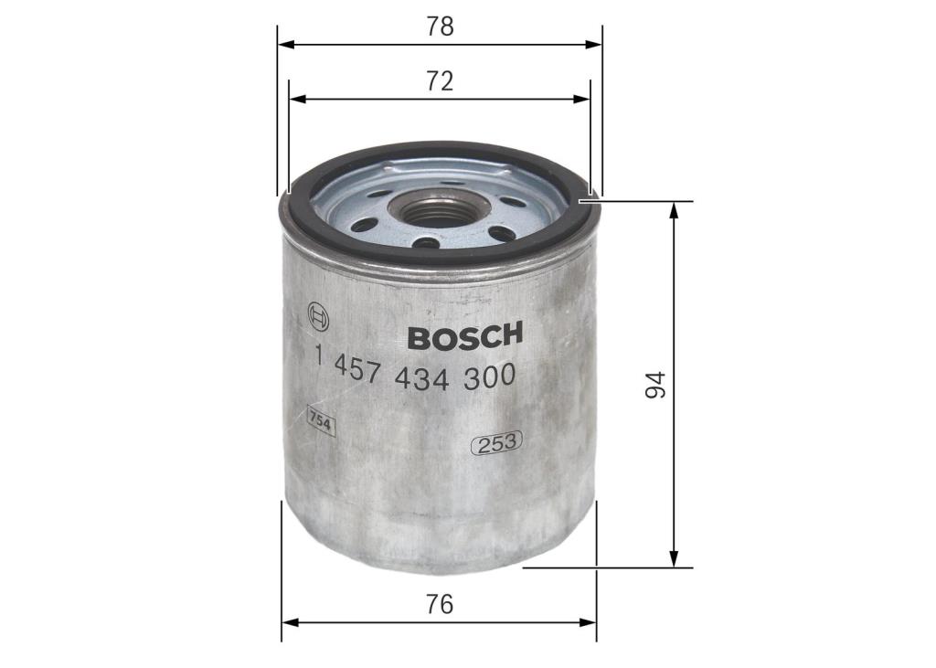 Filtre à carburant (Filtre à gasoil) BOSCH ref. 1 457 434 300