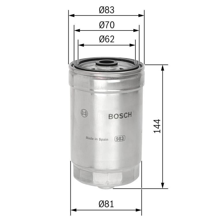 Filtre à carburant (Filtre à gasoil) BOSCH ref. 1 457 434 314