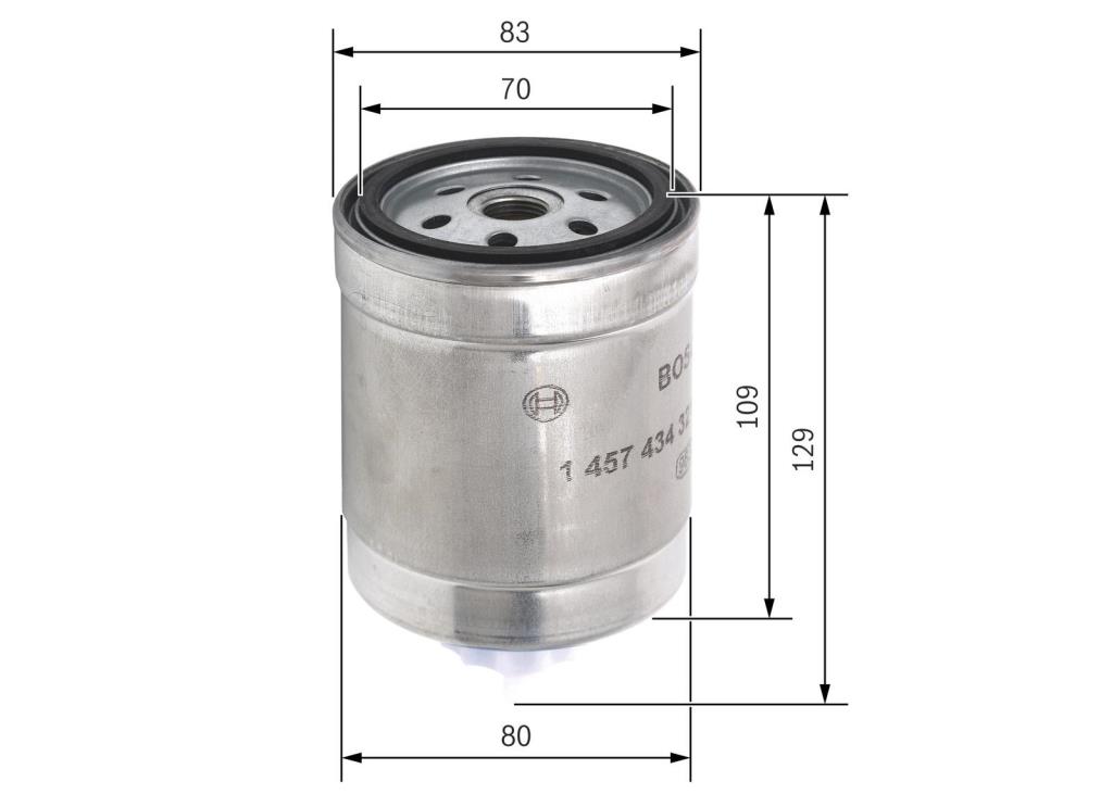 Filtre à carburant (Filtre à gasoil) BOSCH ref. 1 457 434 321